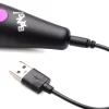 BG 10X VIBRATING MINI SILICONE WAND – PURPLE - Imagen 3