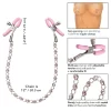 NIPPLE PLAY® CRYSTAL CHAIN NIPPLE CLAMPS – PINK - Imagen 3